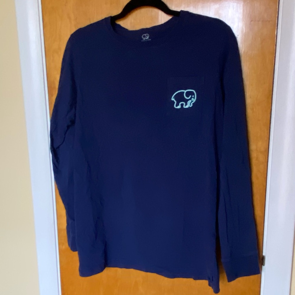 Ivory Ella Classic Fit Paisley Logo Long Sleeve Tee